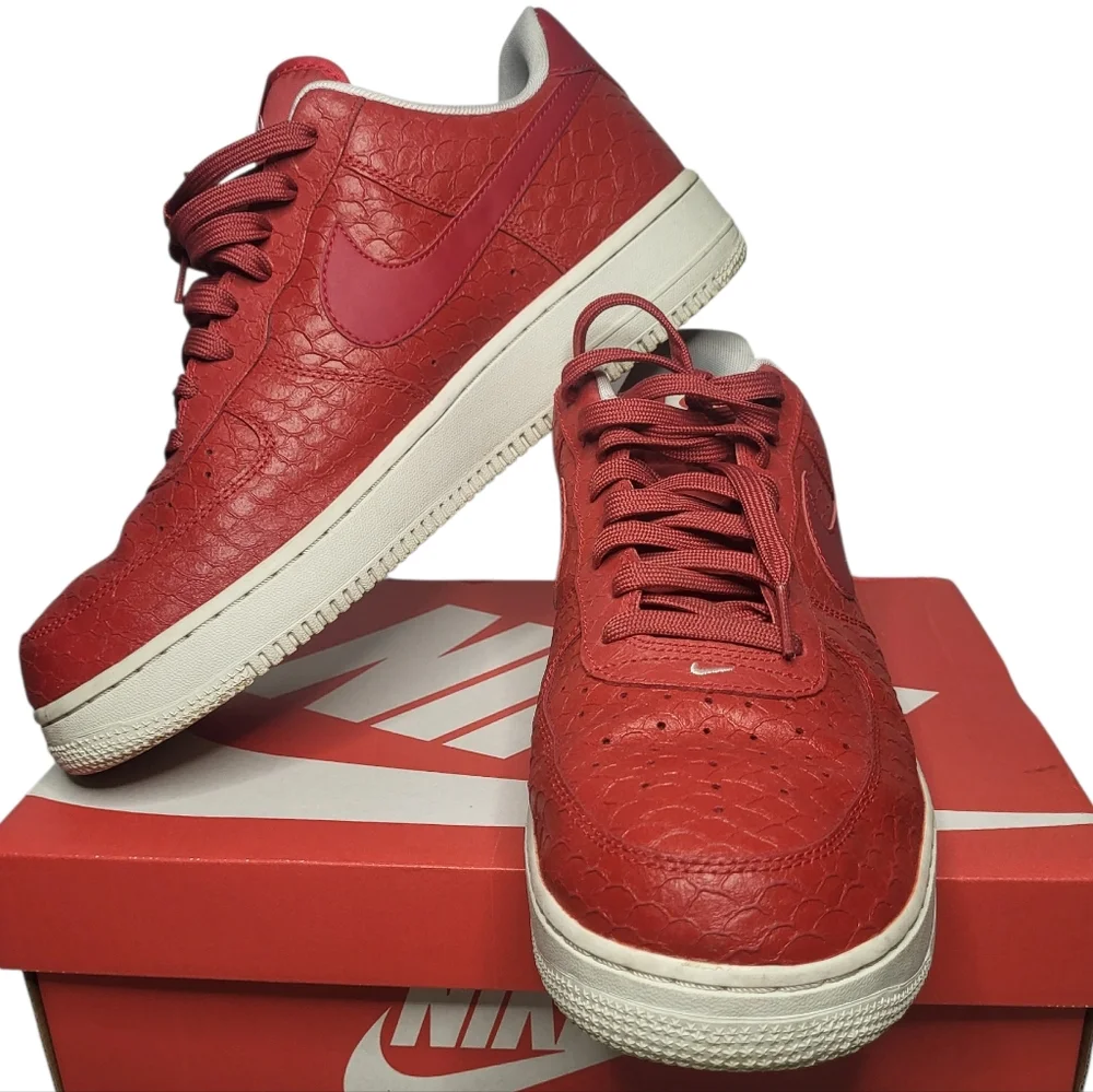 Nike Air Force 1 Low '07 LV8 "Red Croc" - Picture 6 of 7